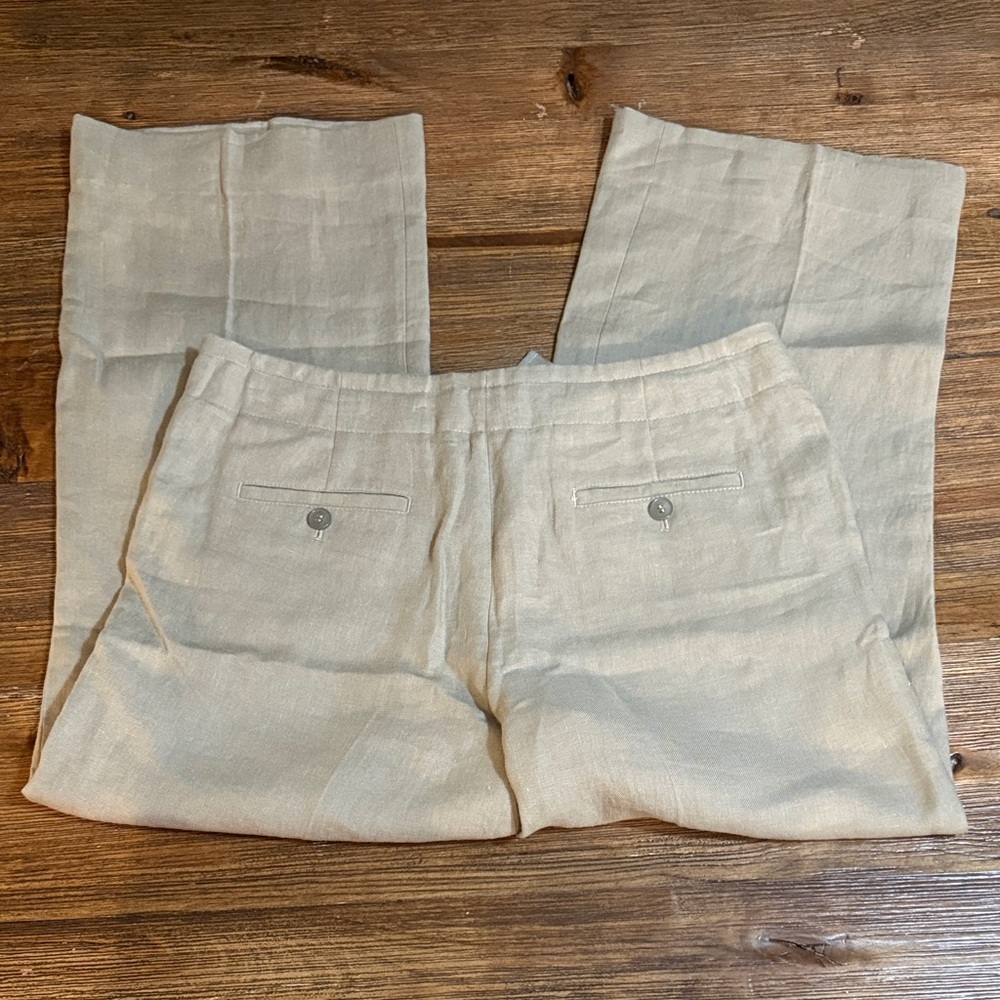 Talbots Green Cropped Ankle Pants - Picture 4 of 7